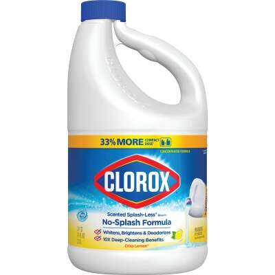 Clorox 77 Oz. Crisp Lemon Concentrated Splash-Less Liquid Bleach