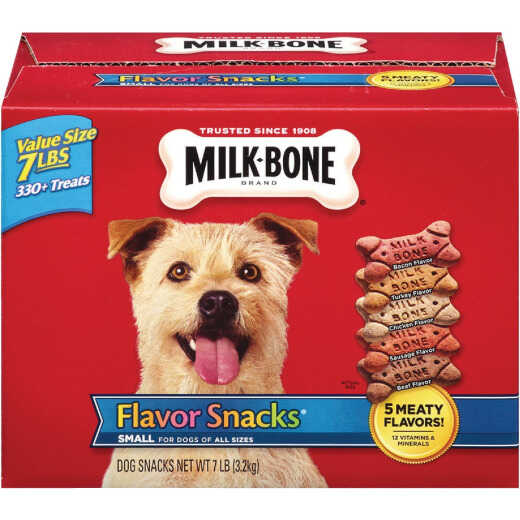 Milk Bone Small & Medium Dog Assorted Flavor Crunchy Dog Treat, 7 Lb.